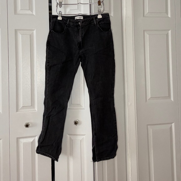 Abercrombie Curve Love Black Skinny High Rise with Slit Hem - Picture 4 of 5